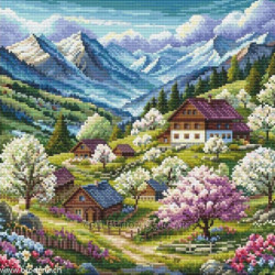Collection d'Art, kit diamant Mountain village (CADE7188)