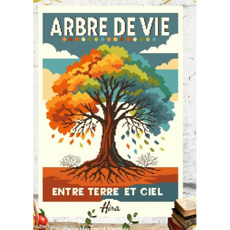 Isabelle Vautier, grille mon arbre de vie (AF08)