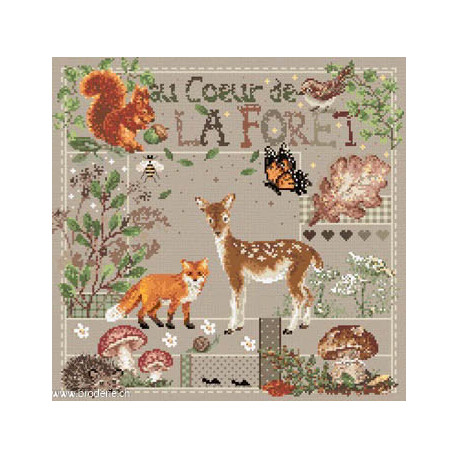 Madame la Fée, grille Au coeur de la forêt (FEE191)