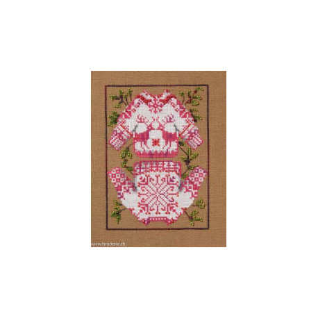 Mirabilia Nora Corbett, grille Red Ribbon Stocking (NC364)