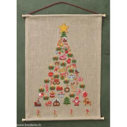 Permin, kit calendrier de l'avent The Advent Tree (PE34-5268)
