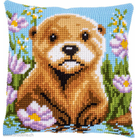 Vervaco, kit coussin au point de croix Loutre (PN0228642)