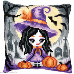 Vervaco, kit coussin Fille d'Halloween (PN0207487)