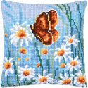 Vervaco, kit coussin Papillon et fleurs (PN0203670)