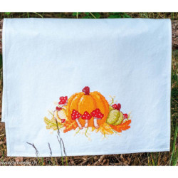 Vervaco, kit imprimé linge Automne (PN0217575)