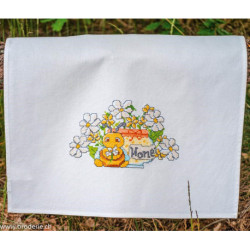 Vervaco, kit imprimé linge Happy bee (PN0215594)