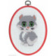 Permin, kit enfant machine de chaton gris (PE92-8393)