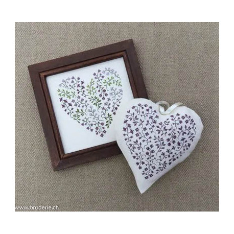 Renato Parolin, grille Cuori e colori (viola) (PA37-08)