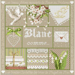 Madame la Fée, grille Blanc comme ... (FEE052)