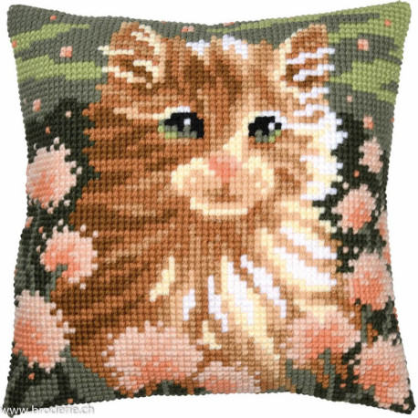Vervaco, kit coussin au point de croix Chaton (PN0212081)