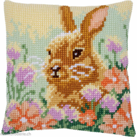 Vervaco, kit coussin au point de croix Lapin (PN0212076)