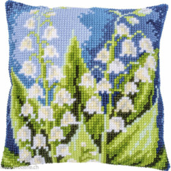 Vervaco, kit coussin au point de croix Muguet (PN0215589)