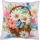 Vervaco, kit coussin au point de croix Panier à fleurs (PN0214836)
