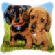 Vervaco, kit coussin point noué Chiens (PN0221697)