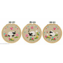 Vervaco, kit imprimé avec cerceau Moutons dans le pré lot3 (PN0237588)