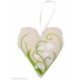 Vervaco, kit imprimé coeur déco Lilly of the Valley (PN0222854)