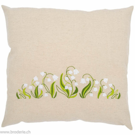 Vervaco, kit imprimé coussin Lilly of the Valley (PN0222848)