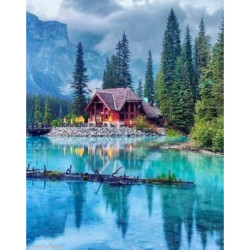 Collection d'Art, kit diamant Lodge on the lake (CADE7125)