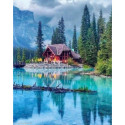 Collection d'Art, kit diamant Lodge on the lake (CADE7125)