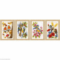 Vervaco, kit 4 tableaux saisons oiseaux (PN0147602)