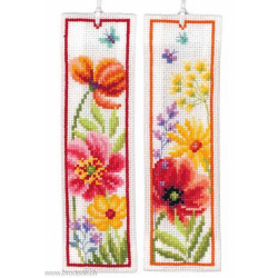 Vervaco, kit marque-page Coquelicots et fleurs lot de 2 (PN0230484)