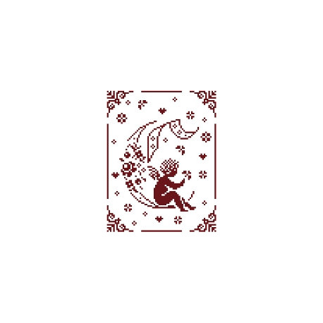 Couleur d'étoile, grille Mon Ange lettre C (CE0079C)