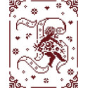 Couleur d'étoile, grille Mon Ange lettre H (CE0079H)