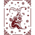 Couleur d'étoile, grille Mon Ange lettre I (CE0079I)