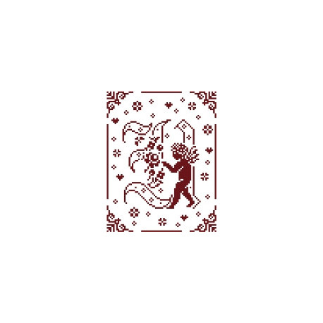 Couleur d'étoile, grille Mon Ange lettre N (CE0079N)