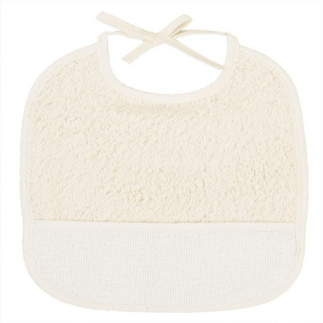 DMC, Bavoir 6 mois éponge beige (DMC-RS1428)