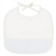 DMC, Bavoir 6 mois éponge blanc (DMC-RS1429)