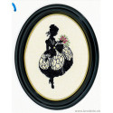 Eva Rosenstand, kit Silhouette dame au bouquet (EV12-494)