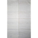 Graziano, Linge de cuisine blanc lamé argent Shantung Natale (CU6483)
