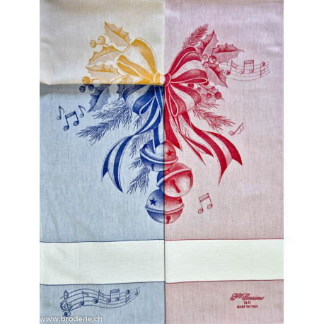 Graziano, Linge de cuisine moutarde Jingle Bells (CU6489)