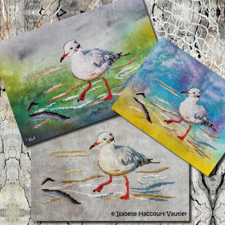 Isabelle Vautier, grille La mouette rieuse (ISA30)