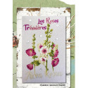 Isabelle Vautier, grille Les roses trémières (ISA29)