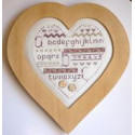 La Cigogne qui brode, grille Coeur Romance (CIG098)