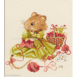 Lanarte, kit au point compté Vera knitting away (LA0008034)