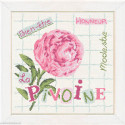 LiliPoints, Grille Côté jardin - La Pivoine (J013)