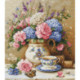 Luca-S, kit canevas petits points Floral Nostalgia (LUCASG725)