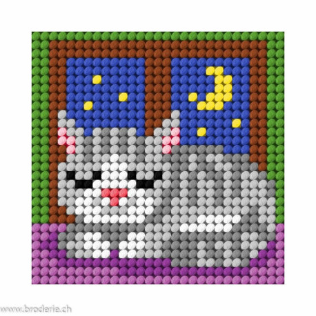 Orchidea, kit enfant chaton chat qui dort (OR9647)
